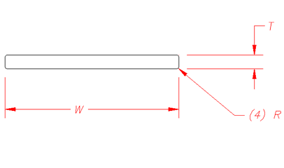Flat Bar cross-section