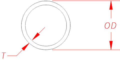 Round Tube cross-section